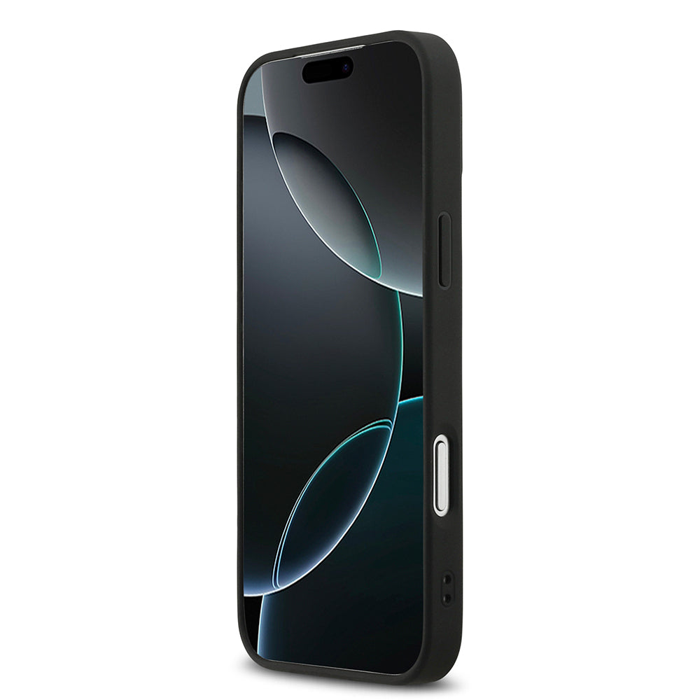 iPhone 17 Pro Max Kılıf DKNY Orjinal Lisanslı M-safe Şarj Özellikli 3D Yazılı Grid Pattern Kılıf