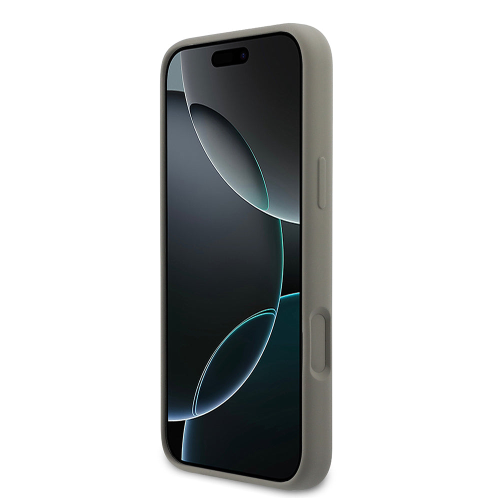 iPhone 17 Pro Max Kılıf DKNY Orjinal Lisanslı M-safe Şarj Özellikli Metal Logolu Silikon Kılıf