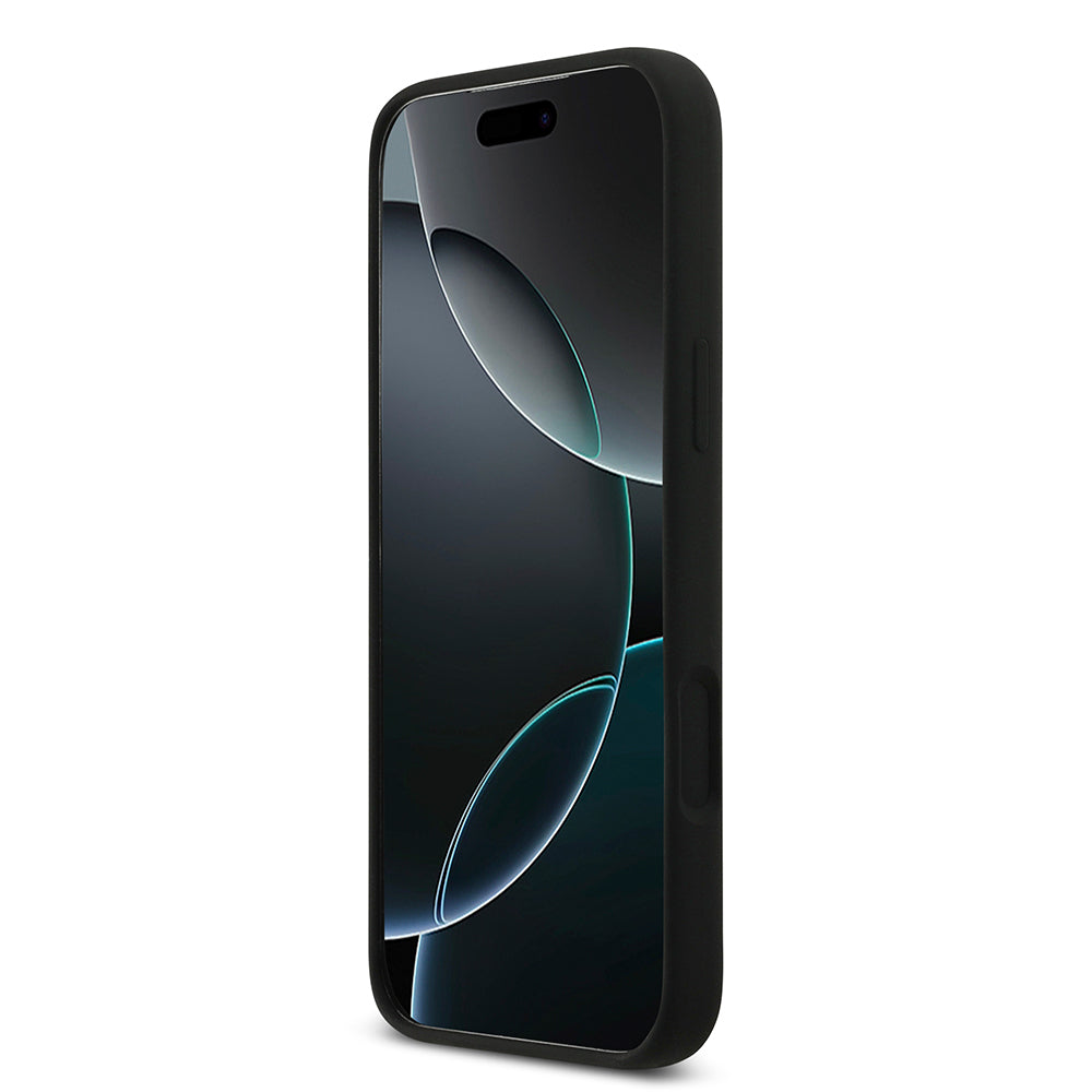 iPhone 17 Pro Max Kılıf DKNY Orjinal Lisanslı M-safe Şarj Özellikli Metal Logolu Silikon Kılıf