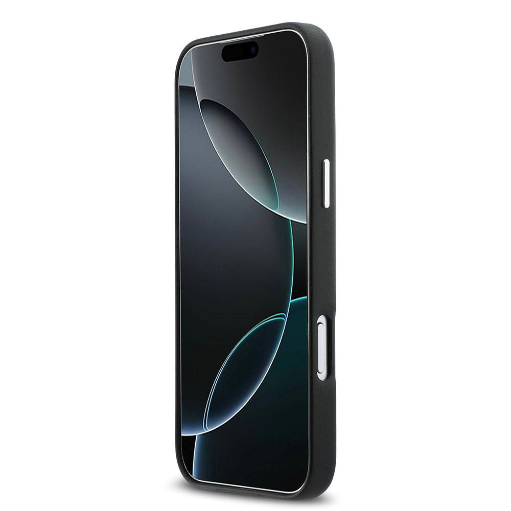 iPhone 17 Pro Max Kılıf DKNY Orjinal Lisanslı M-safe Şarj Özellikli PU Büyük Dikey Logolu Kılıf
