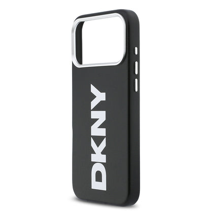 iPhone 17 Pro Max Kılıf DKNY Orjinal Lisanslı M-safe Şarj Özellikli PU Büyük Dikey Logolu Kılıf