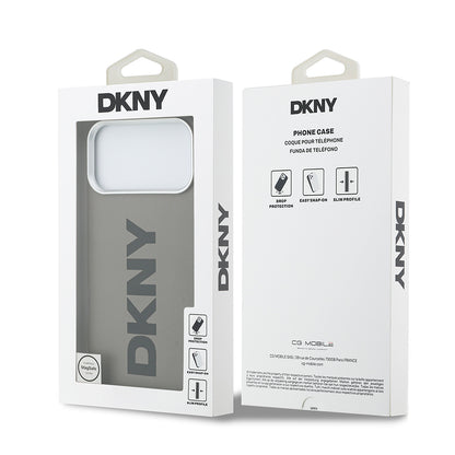 iPhone 17 Pro Max Kılıf DKNY Orjinal Lisanslı M-safe Şarj Özellikli PU Büyük Dikey Logolu Kılıf
