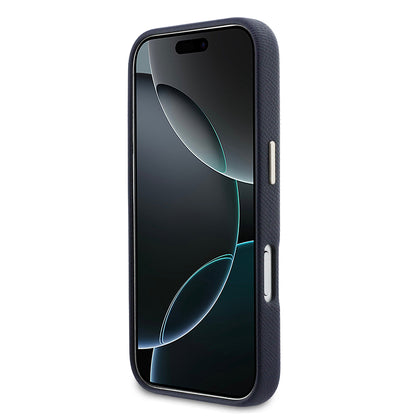 iPhone 17 Pro Max Kılıf Guess Orijinal Lisanslı 4G Büyük Metal Kamera Çerçeveli PU Deri Resin Kılıf