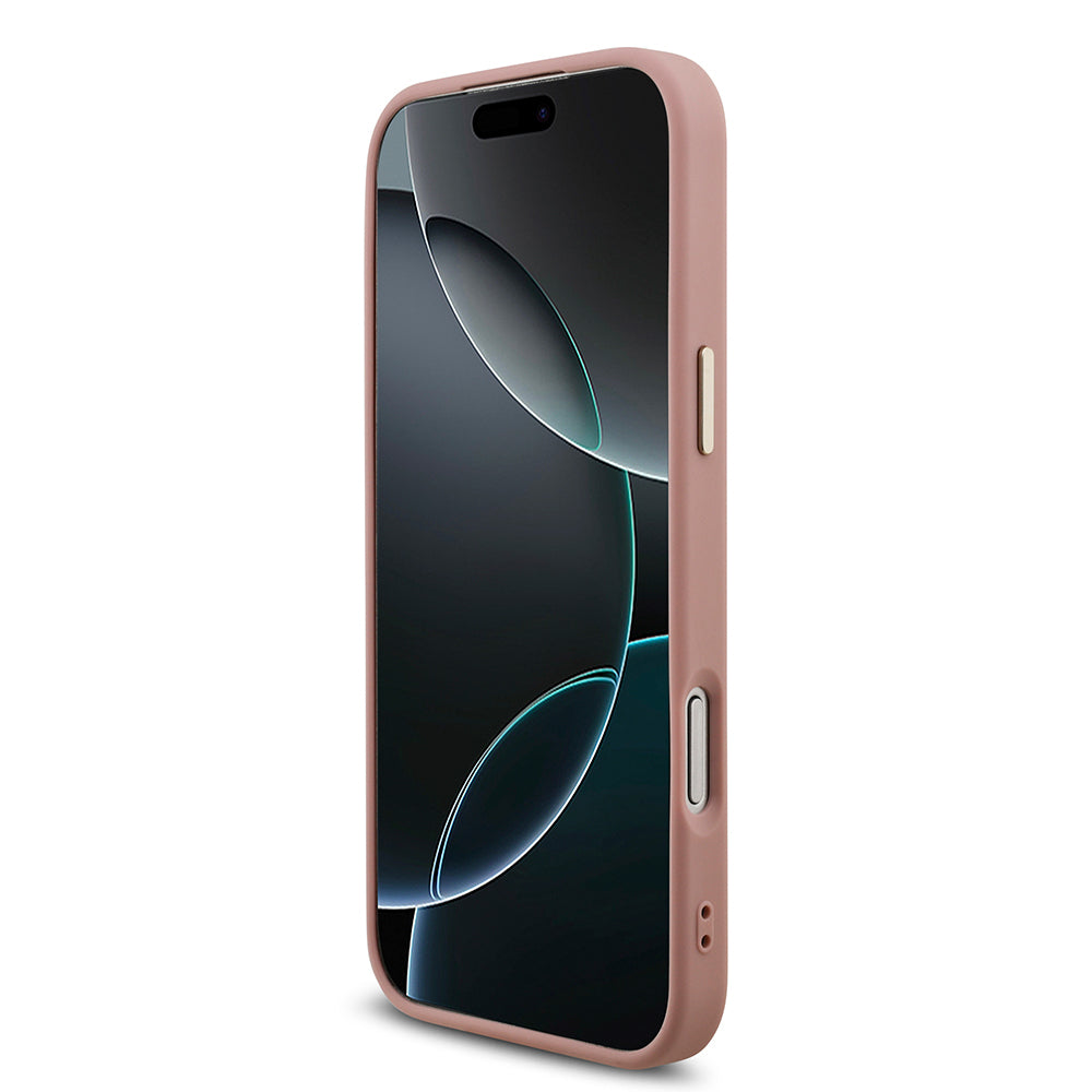 iPhone 17 Pro Max Kılıf Guess Orijinal Lisanslı 4G Büyük Metal Kamera Çerçeveli ve Logolu Glitter Kılıf