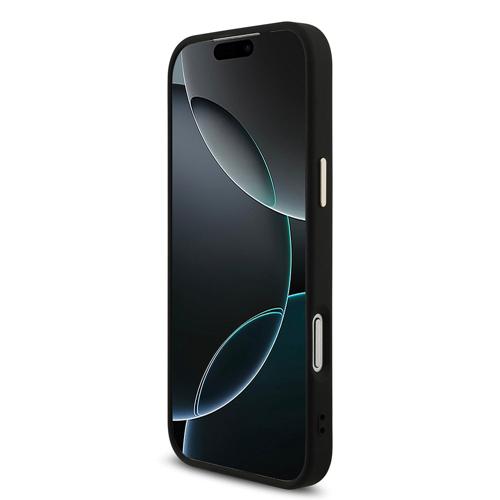 iPhone 17 Pro Max Kılıf Guess Orijinal Lisanslı 4G Büyük Metal Kamera Çerçeveli ve Logolu Glitter Kılıf