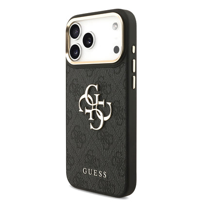 iPhone 17 Pro Max Kılıf Guess Orijinal Lisanslı 4G Büyük Metal Logolu Kalın Askılı Kılıf