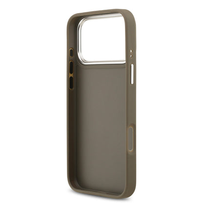 iPhone 17 Pro Max Kılıf Guess Orijinal Lisanslı Grained 4G Metal Büyük Logolu Kılıf