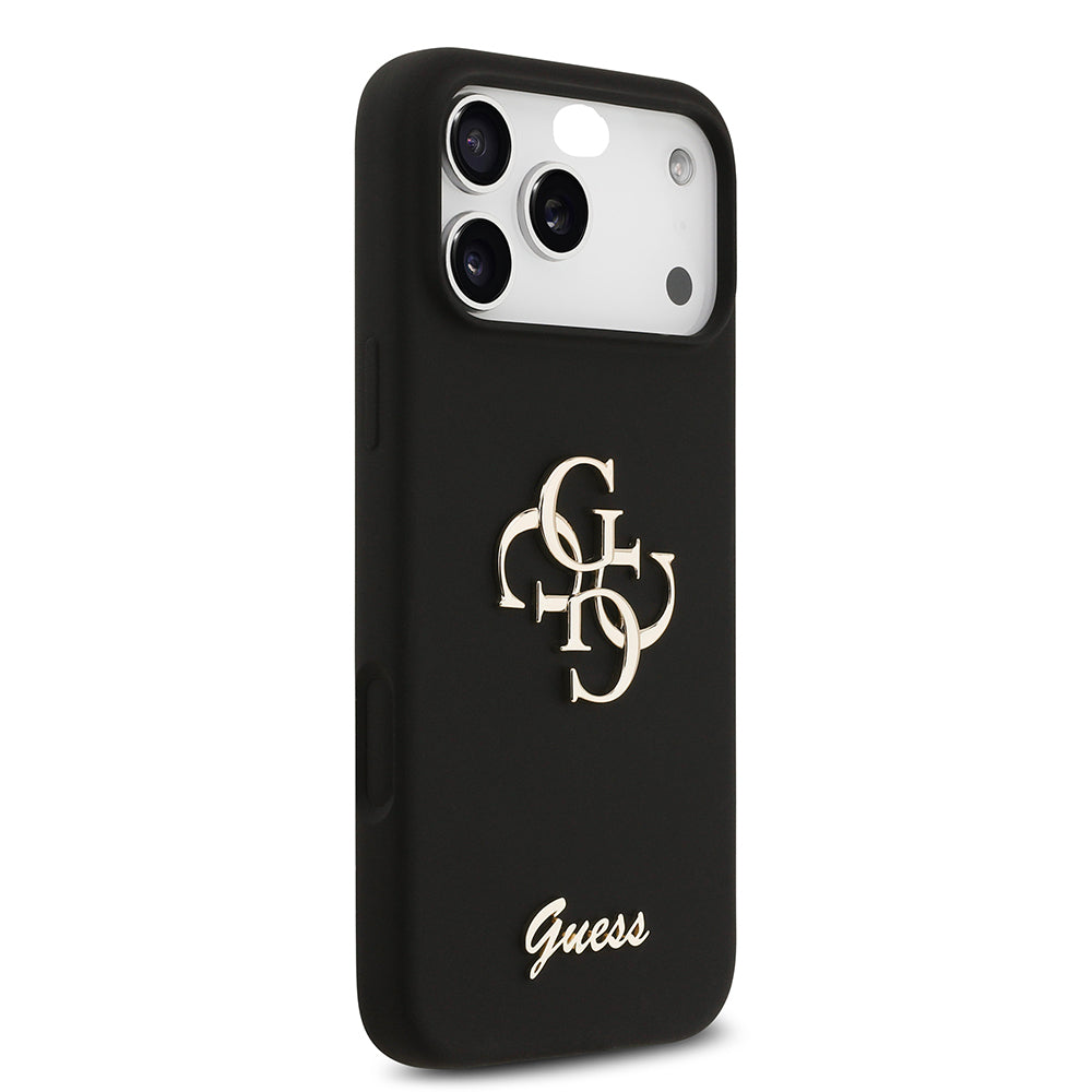 iPhone 17 Pro Max Kılıf Guess Orijinal Lisanslı Grained Yazı Logolu Kılıf