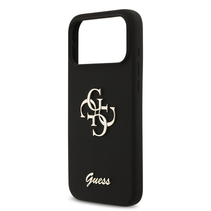 iPhone 17 Pro Max Kılıf Guess Orijinal Lisanslı Grained Yazı Logolu Kılıf