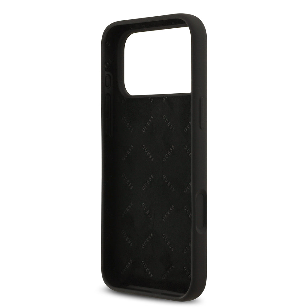 iPhone 17 Pro Max Kılıf Guess Orijinal Lisanslı Grained Yazı Logolu Kılıf