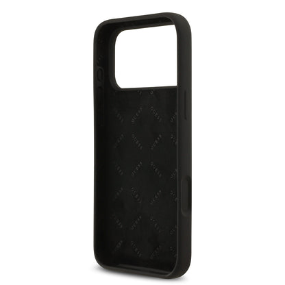 iPhone 17 Pro Max Kılıf Guess Orijinal Lisanslı Grained Yazı Logolu Kılıf