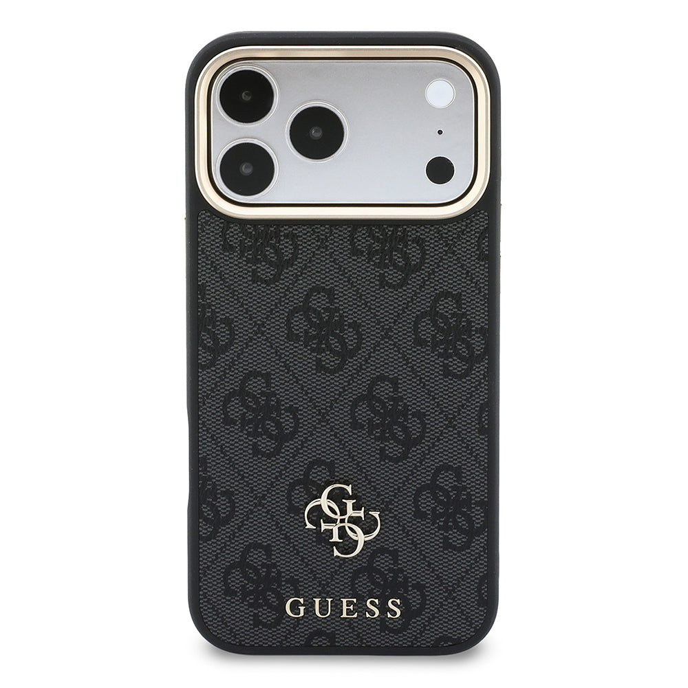 iPhone 17 Pro Max Kılıf Guess Orijinal Lisanslı M-safe Şarj Özellikli 4G Büyük Metal Logolu Kartlıklı Kılıf