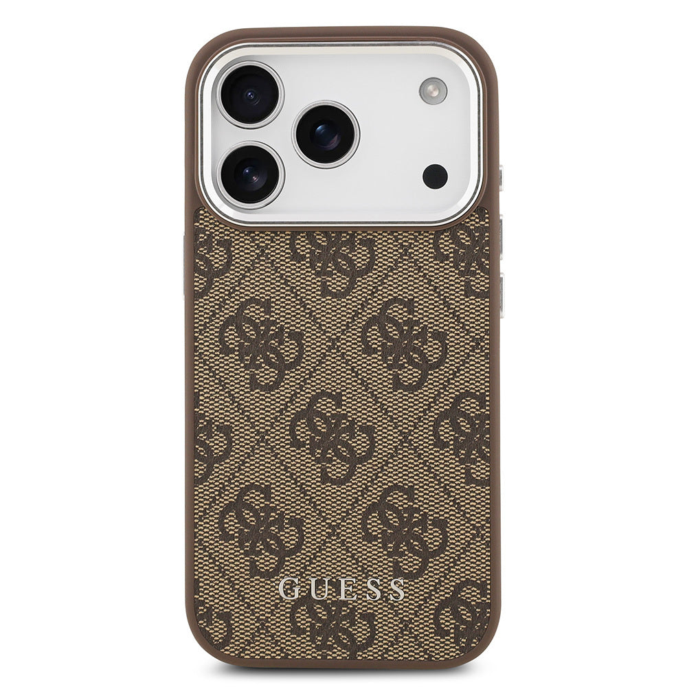 iPhone 17 Pro Max Kılıf Guess Orijinal Lisanslı M-safe Şarj Özellikli 4G Klasik Yazı Logolu Kılıf