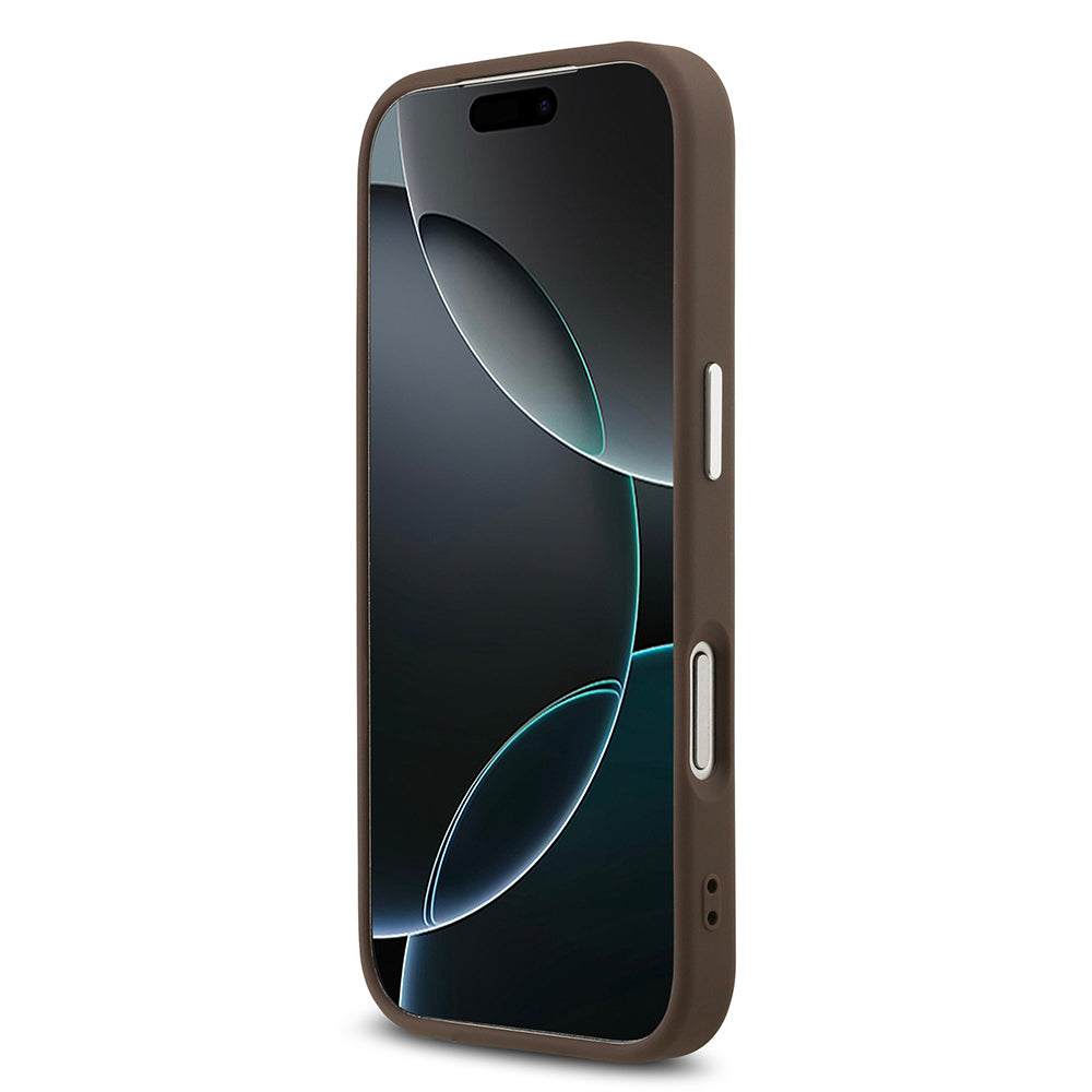 iPhone 17 Pro Max Kılıf Guess Orijinal Lisanslı M-safe Şarj Özellikli 4G Klasik Yazı Logolu Kılıf