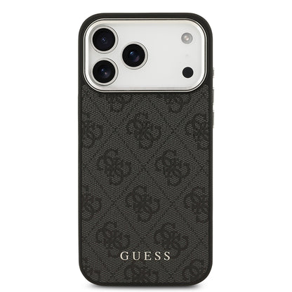 iPhone 17 Pro Max Kılıf Guess Orijinal Lisanslı M-safe Şarj Özellikli 4G Klasik Yazı Logolu Kılıf