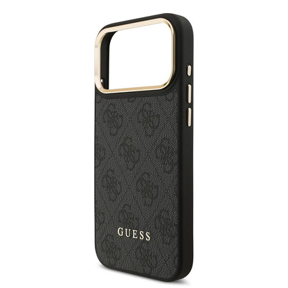 iPhone 17 Pro Max Kılıf Guess Orijinal Lisanslı M-safe Şarj Özellikli Askılı ve 4G Logo Kartlıklı Kılıf