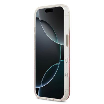 iPhone 17 Pro Max Kılıf Guess Orijinal Lisanslı M-safe Şarj Özellikli Simli Peony Desenli Silikon Kılıf