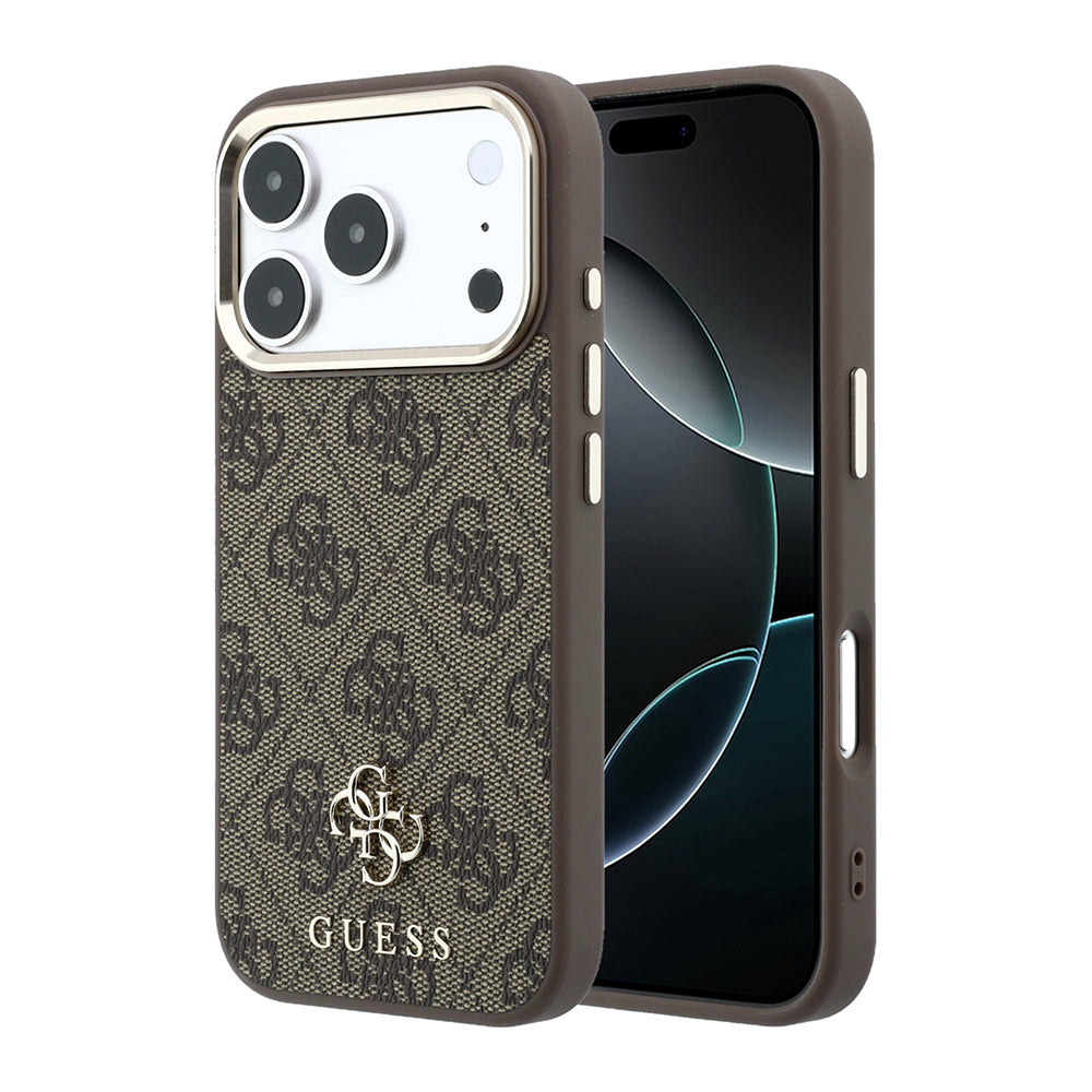 iPhone 17 Pro Max Kılıf Guess Orijinal Lisanslı M-safe Şarj Özellikli Small 4G Classic Logolu Kılıf