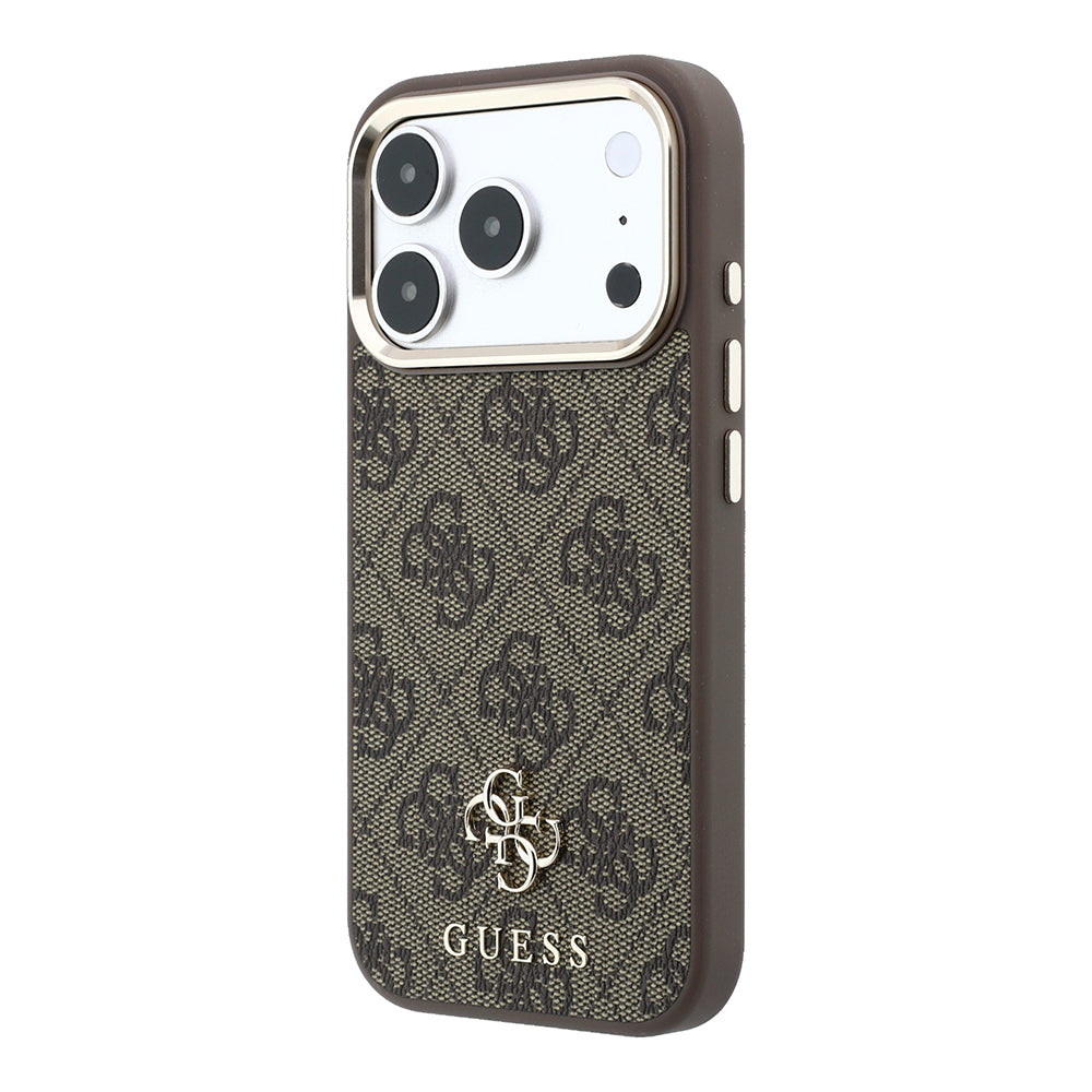 iPhone 17 Pro Max Kılıf Guess Orijinal Lisanslı M-safe Şarj Özellikli Small 4G Classic Logolu Kılıf