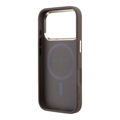 iPhone 17 Pro Max Kılıf Guess Orijinal Lisanslı M-safe Şarj Özellikli Small 4G Classic Logolu Kılıf