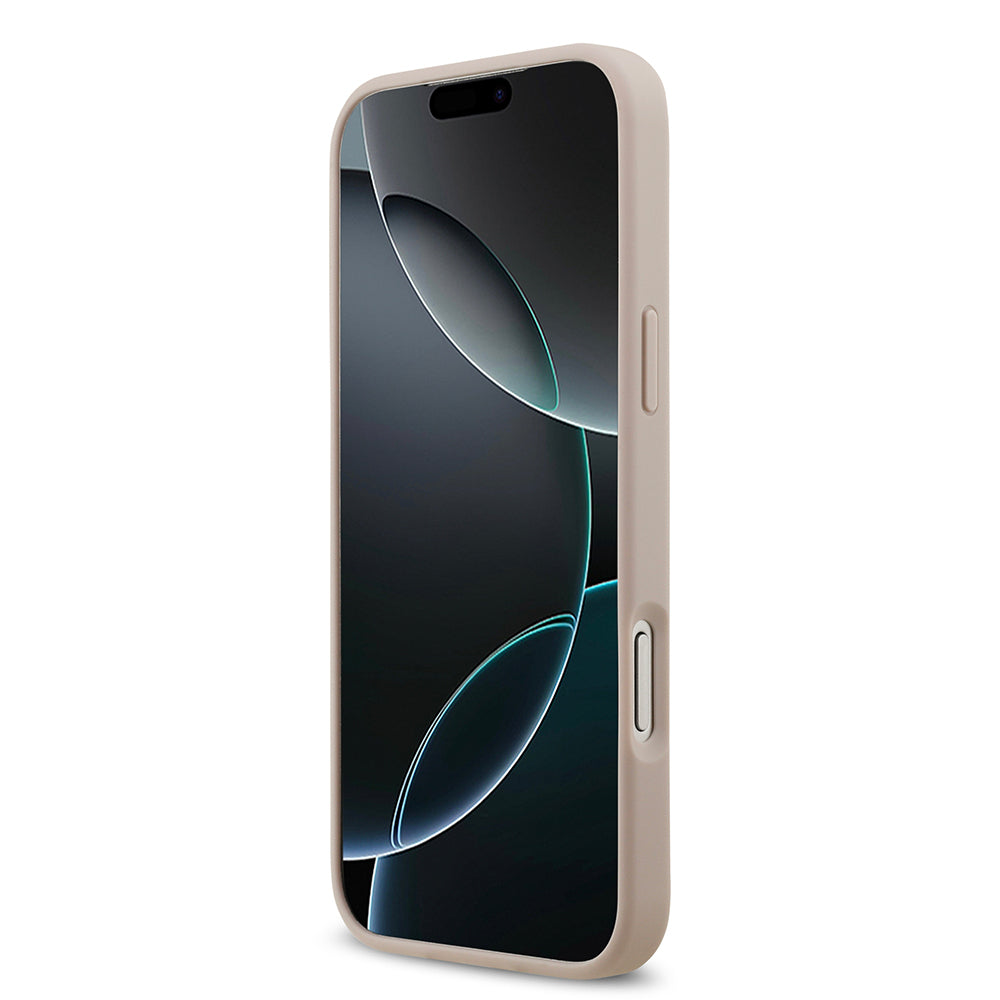 iPhone 17 Pro Max Kılıf Guess Orijinal Lisanslı M-safe Şarj Özellikli Yazı Logolu Circle Classic Kılıf