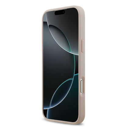 iPhone 17 Pro Max Kılıf Guess Orijinal Lisanslı M-safe Şarj Özellikli Yazı Logolu Circle Classic Kılıf