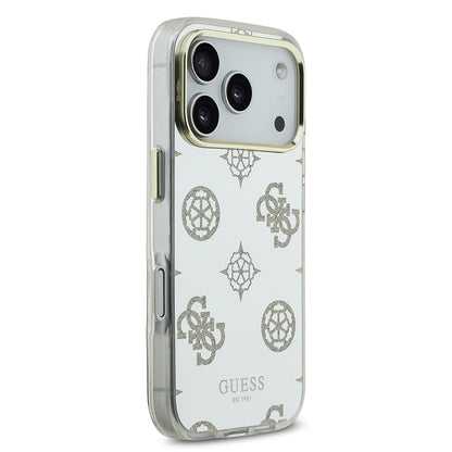 iPhone 17 Pro Max Kılıf Guess Orijinal Lisanslı Metal Kamera Çerçeveli Simli Aynalı Kılıf