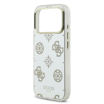 iPhone 17 Pro Max Kılıf Guess Orijinal Lisanslı Metal Kamera Çerçeveli Simli Aynalı Kılıf