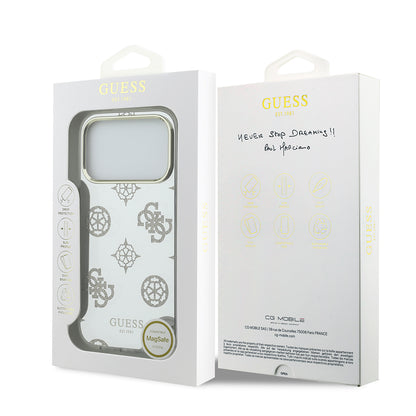 iPhone 17 Pro Max Kılıf Guess Orijinal Lisanslı Metal Kamera Çerçeveli Simli Aynalı Kılıf