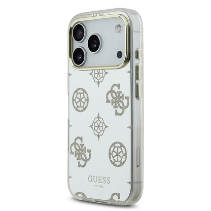 iPhone 17 Pro Max Kılıf Guess Orijinal Lisanslı Metal Kamera Çerçeveli Simli Aynalı Kılıf