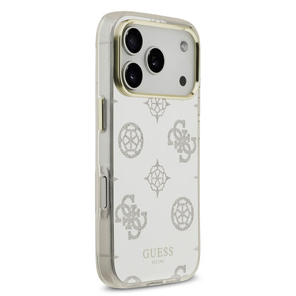 iPhone 17 Pro Max Kılıf Guess Orijinal Lisanslı Metal Kamera Çerçeveli Simli Aynalı Kılıf