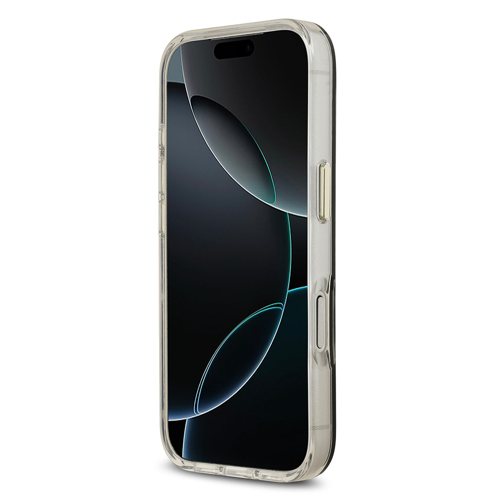 iPhone 17 Pro Max Kılıf Guess Orijinal Lisanslı Metal Kamera Çerçeveli Simli Aynalı Kılıf