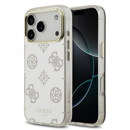 iPhone 17 Pro Max Kılıf Guess Orijinal Lisanslı Metal Kamera Çerçeveli Simli Aynalı Kılıf