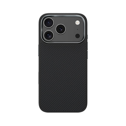 iPhone 17 Pro Max Kılıf Karbon Fiber M-safe Şarj Özellikli Benks Hybrid ArmorPro 600D Kevlar Kılıf