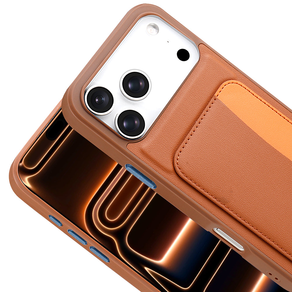 iPhone 17 Pro Max Kılıf Kartlıklı Zore X-Kart Silikon Kılıf