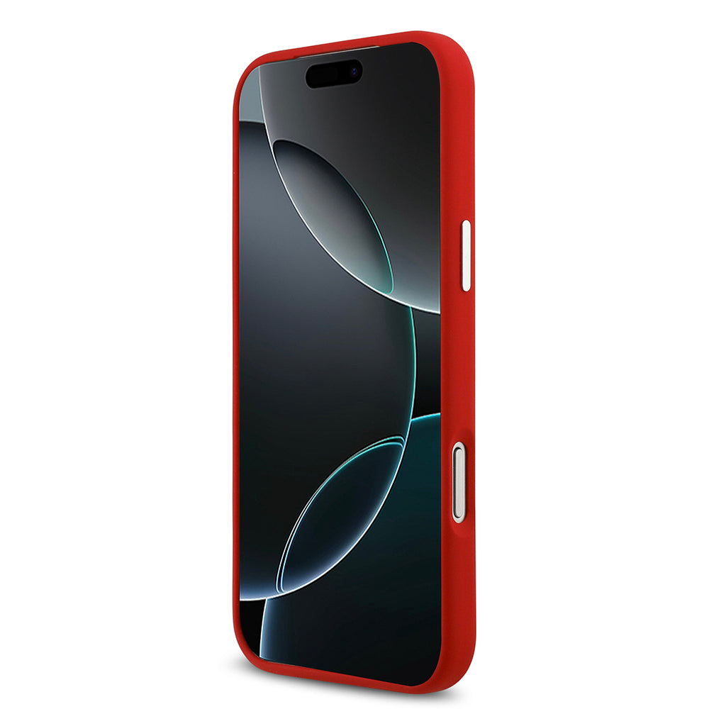 iPhone 17 Pro Max Kılıf Lacoste Orijinal Lisanslı M-safe Şarj Özellikli İkonik Logolu Metal Kamera Çerçeveli Silikon Kılıf