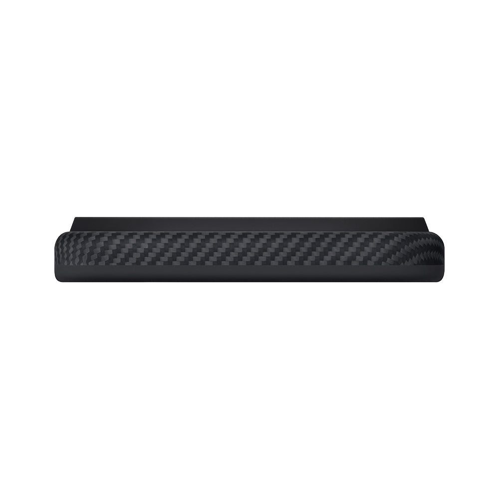 iPhone 17 Pro Max Kılıf M-safe Şarj Özellikli 1500D Aramid Fiber Pitaka Military-Grade Classic Serisi Black-Grey Twill Kılıf