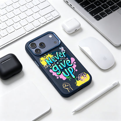 iPhone 17 Pro Max Kılıf M-safe Şarj Özellikli 3D Baskılı Tasarım Mutural Graffiti Serisi Kılıf