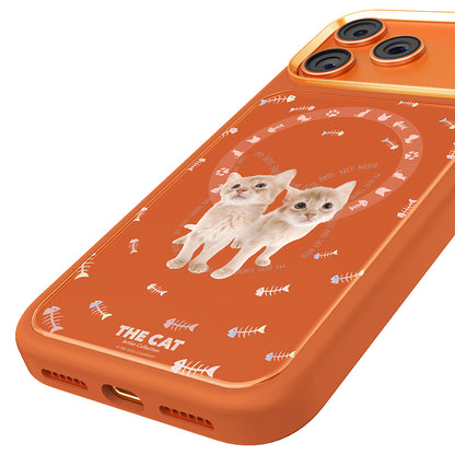 iPhone 17 Pro Max Kılıf M-safe Şarj Özellikli 3D Baskılı Tasarım Mutural The Cat Serisi Kılıf
