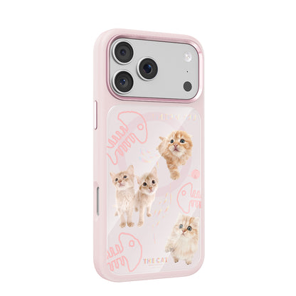 iPhone 17 Pro Max Kılıf M-safe Şarj Özellikli 3D Baskılı Tasarım Mutural The Cat Serisi Kılıf