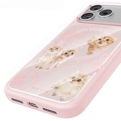 iPhone 17 Pro Max Kılıf M-safe Şarj Özellikli 3D Baskılı Tasarım Mutural The Cat Serisi Kılıf