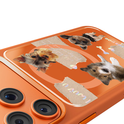iPhone 17 Pro Max Kılıf M-safe Şarj Özellikli 3D Baskılı Tasarım Mutural The Dog Serisi Kılıf