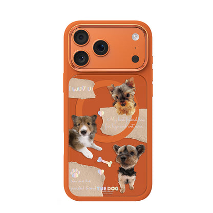 iPhone 17 Pro Max Kılıf M-safe Şarj Özellikli 3D Baskılı Tasarım Mutural The Dog Serisi Kılıf