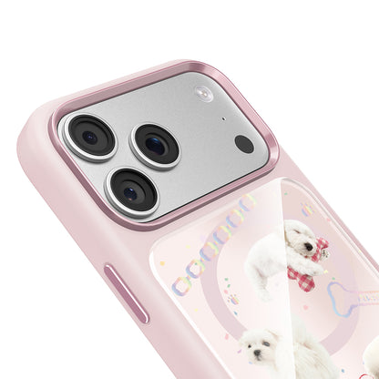 iPhone 17 Pro Max Kılıf M-safe Şarj Özellikli 3D Baskılı Tasarım Mutural The Dog Serisi Kılıf