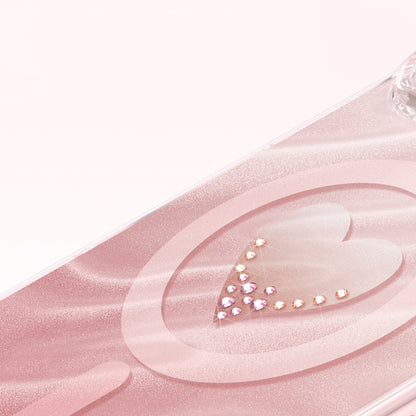 iPhone 17 Pro Max Kılıf M-Safe Şarj Özellikli Orijinal Swarovski Taşlı Zore Paris Rovix Sert PC Kılıf