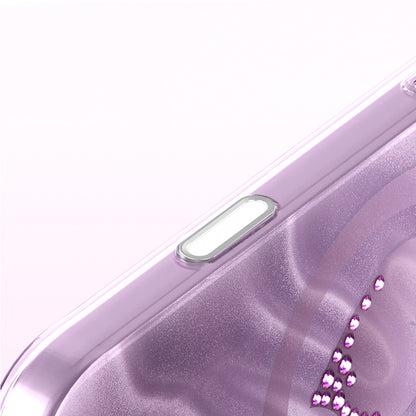 iPhone 17 Pro Max Kılıf M-Safe Şarj Özellikli Orijinal Swarovski Taşlı Zore Paris Rovix Sert PC Kılıf