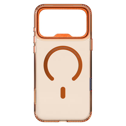 iPhone 17 Pro Max Kılıf M-safe Şarj Özellikli Airbag Tasarımlı O-Ring Şeffaf Kajsa Trans Shield Serisi Kılıf
