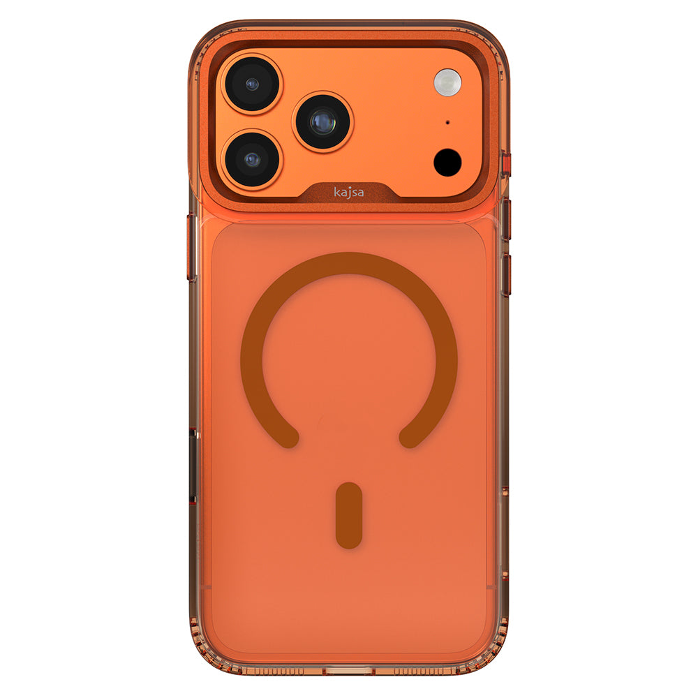 iPhone 17 Pro Max Kılıf M-safe Şarj Özellikli Airbag Tasarımlı O-Ring Şeffaf Kajsa Trans Shield Serisi Kılıf