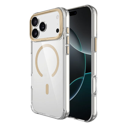iPhone 17 Pro Max Kılıf M-safe Şarj Özellikli Airbagli Kamera Standlı Zore Azor Kılıf