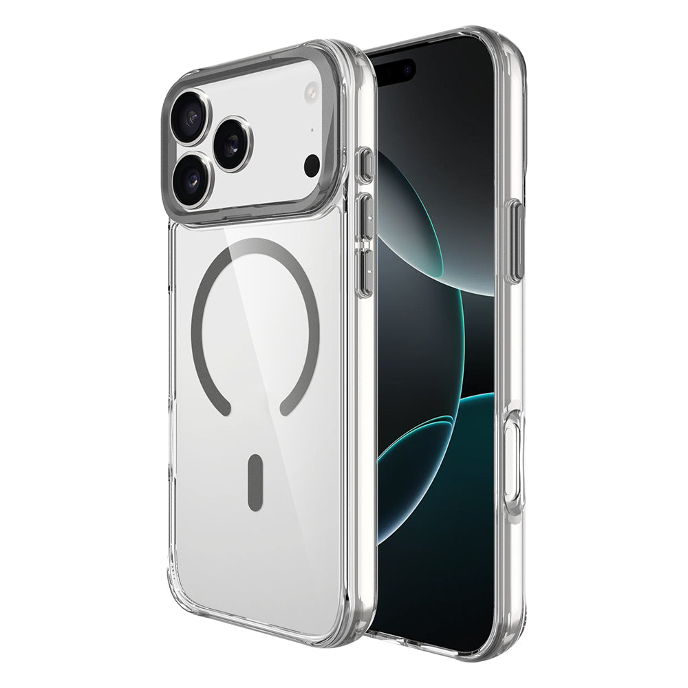 iPhone 17 Pro Max Kılıf M-safe Şarj Özellikli Airbagli Kamera Standlı Zore Azor Kılıf